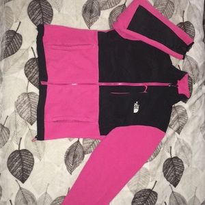 Pink north face